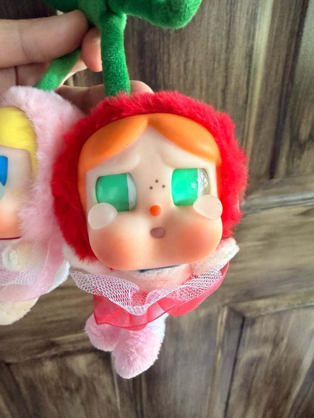POP MART Crybaby Crying For Love Love You Cherry Plush Figure Pendant - Picture 5 of 8